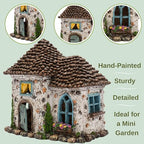 PRETMANNS Fairy Garden House Kit for Outside - Pinecone, 2 Fairies & Sign - Image 4