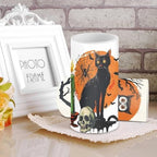 Halloween Owl Print Battery Operated Candles with Timers Flameless Candles with Remote for Halloween Gifts Black Cat LED Lights for Indoor Outdoor Party Home Decorations - Image 3