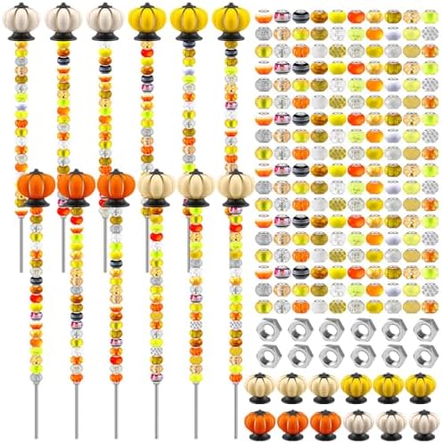 Tigeen 236 Pcs Garden Stake DIY Fairy Wand Plant Stake, Autumn Pumpkin by Tigeen