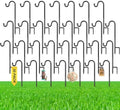 30 Pcs 15 Inch Shepherd Hook for Outdoor Adjustable Bird Feeder Pole by Yetene