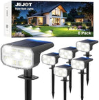 JEJOT Solar Spot Lights Outdoor Waterproof, Solar Spotlights, 6 Pack by JEJOT