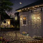 Twinkya 2 Pack Hanging Solar Lights Outdoor Garden Decorative Solar Lantern Waterproof Metal Moroccan Outdoor Decorations for Patio Pathway Yard Porch Backyard Garden Decor (Gold, 2 Pack) - Image 5