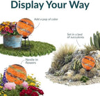 Sunnydaze 10" Glass Gazing Ball for Garden, Globe for Outdoor Display - Image 4