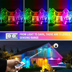 RIGIDON 2 Pack 50W RGB LED Flood Light Outdoor, 16 Colour Changing Light - Image 6