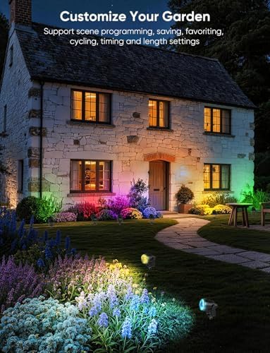 APPECK Landscape Lighting, RGBW Spotlights with APP Control,8 Pack - Image 2