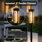 LIANGLOME Solar Pathway Lights Outdoor, Bright LED Garden Lights Warm White - Image 2