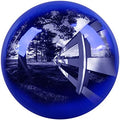 10 inch Stainless Steel Gazing Ball, E-Buying Indigo Blue Mirror Polished Hollow Seamless Gazing Globe Reflective Garden Sphere Floating Pond Balls for Home Garden Ornament Decoration by Unknown