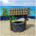 Garden Decor Mini Garden Well/Miniature Rustic Artificial Resin Miniature Fairy Wishing Well Statue Outdoor Statue - Image 3
