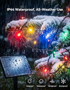 LitHome Color Changing Solar Christmas String Lights Outdoor, 33 FT 100 LED - Image 6