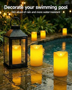 Homemory 6.3"x12" Extra Large Outdoor Waterproof Candle with Auto 6H Timer - Image 7