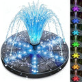 SZMP Solar Fountain with Colorful Star-Shaped Lights, 4W Bird Bath Fountain Pump with 4000 mAh Battery, 7 Nozzles & 4 Fixers, Solar Water Fountain for Garden, Pool, Pond, Outdoor(30 LEDs) by SZMP