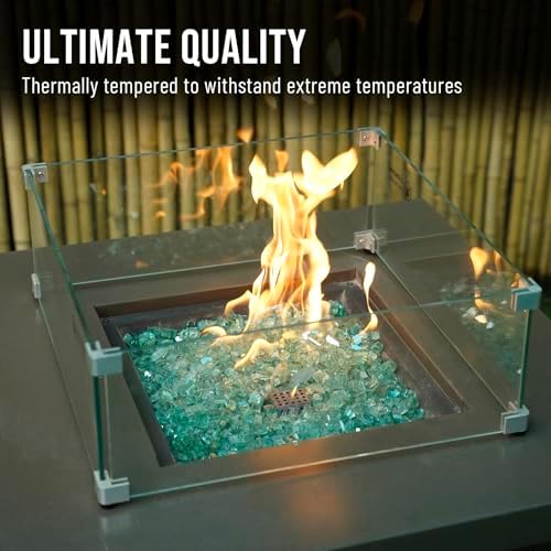 Skyflame 1/2-Inch Fireglass for Gas Firepit and Fireplace, 10-Pound - Image 4