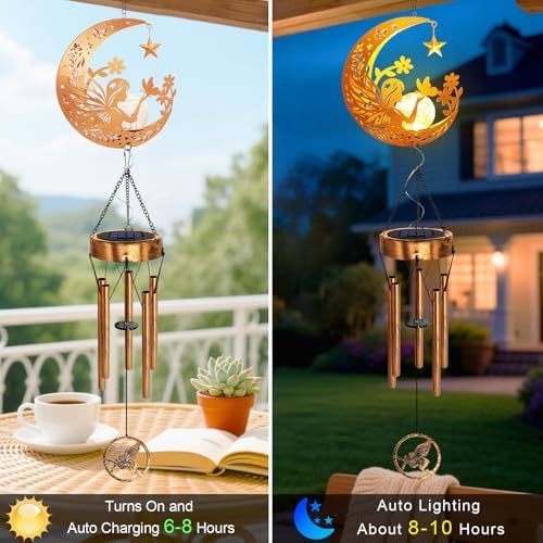 Solar Moon Fairy Wind Chimes,Moon Gifts Mothers Day for Mom Women - Image 3