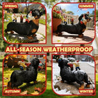 Sunthus Funny Gnomes Dachshund Garden Statue Outdoor Decor - Image 5