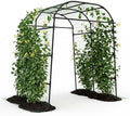 Garvee Metal Garden Arch Trellis, 7.2Ft Black for Raised Beds by Garvee