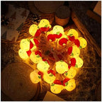 CAKERS Christmas Decor String Lights|Creative Cute Novelty Fairy Lights|Hanging Copper Wire Lights|Night Lights for Birthday Party Xmas Tree Decor,Christmas Bear,5m(16.4ft)-20LED-Solar by CAKERS
