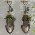 2Pcs Wall Mounted Planter, Farmhouse Outdoor Wall Decor by SMQLJXC