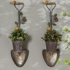 2Pcs Wall Mounted Planter, Farmhouse Outdoor Wall Decor by SMQLJXC