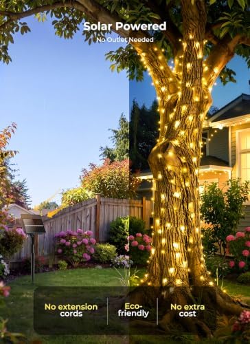 Minetom 6 Pack Solar-Christmas-Lights-Outdoor, Total 236FT, 600 LEDs - Image 4