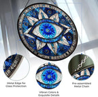 Evil Eye Stained Glass Window Hanging Sun Catcher Halloween Haning Ornament Decoration Christmas Birthday Gifts for Lover, Friends - Image 2