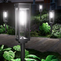 NEWMESSI Solar Walkway Lighting with Pattern, 8 Pack, Cool White, IP65 by NEWMESSI