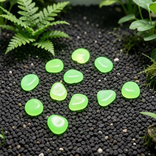 300pcs Luminous Garden Stones Resin Glow in Dark Pebbles - Image 5