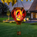 Cardinal Bird Hot Air Balloon Solar Lantern Outdoor Waterproof Garden Decor - Image 7
