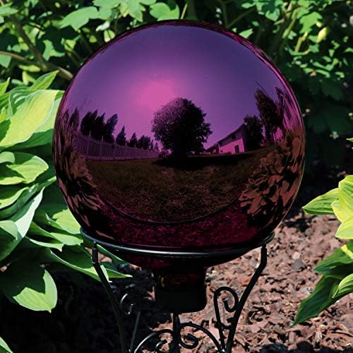 Sunnydaze 10" Handblown Glass Gazing Ball for Garden, Indoor or Outdoor Use - Image 6