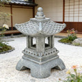 Zen Garden Pagoda Statue, Zen Asian Pyramid Garden Statue, Resin Zen Fountain-Like Tower for Weddings, Patios, Gardens & Landscaping by Unknown