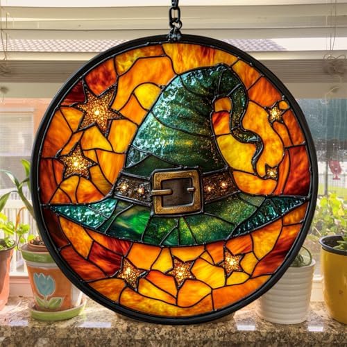 Witch Hat Mosaic Effect Acrylic Suncatcher - Image 4