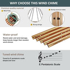 Personalized Memorial Wind Chimes, 36" Sympathy Wind Chimes, Cardinal Wind Chime, Deep Tone Chimes for Loss of Loved Dad/Mom, Loving Memory Gifts Outside - Image 6
