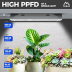 Barrina TX72 4FT Grow Light for Indoor Plants & TX18 1FT High PPFD 5000K Full Spectrum Grow Light Strip for Plant Shelves 4 Packs Bundle - Image 6