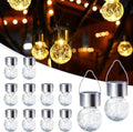 GIGALUMI Solar Lights Outdoor Hanging Lantern Garden Decor for Outside 12Pc by GIGALUMI