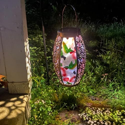 Hanging Solar Lantern Waterproof Garden Light Hummingbird-New - Image 3