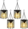 KOOPER Hanging Solar Lanterns Outdoor 2 Pack, Metal Waterproof Solar Lights by KOOPER