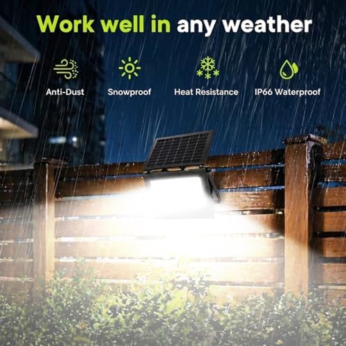 Solar Motion Sensor Light Outdoor, 3 Mode IP66 Waterproof Wall light, 4Pack - Image 2