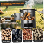 Tabletop Fire Pit, Portable Tabletop Fire Pit with Large Opening, Low Smoke Camping Stove Fueled by Pellets or Wood for Outdoor/Patio.. - Image 4