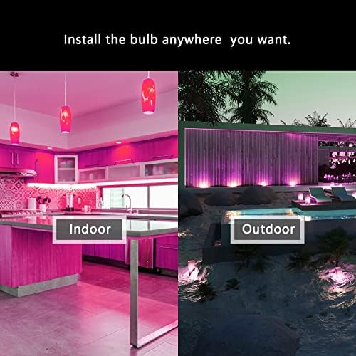PAR38 LED Outdoor Flood Light Bulbs,Dimmable 20W(200W Equivalent) E26 Base Flood Light Bulbs,1800 Lumens LED Flood Light for Outdoor Garden,Garage,Yards,Pink 4 Pack - Image 7