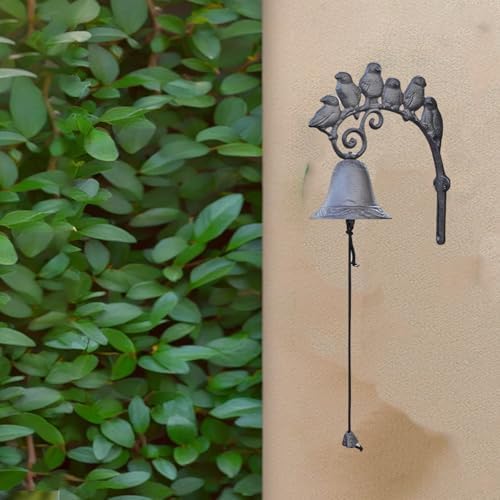 Charming Cast Iron Door Knocker with a Bird Design, Wall Hanging Bell, Rustic Farmhouse Decor, Vintage Style Dinner Bell, Perfect for Outdoor Indoor Garden Home - Image 2