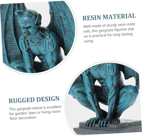 Gothic Resin Gargoyle Statue Garden Decor Figurine for Xmas Halloween - Image 3