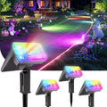 ALFIOT Solar Spot Lights Outdoor, 4 Pack, 10 Modes, Multicolor, IP65 by Professionalproductionofsolarlightsoutdoor%EF%BC%9A%EF%BC%89