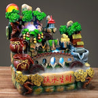 Waterfall Table Fountain Resin Rockery Fountains Flowing Alpine Flowing Water Ornaments Decorative Lucky Table Water Fountain - Image 4