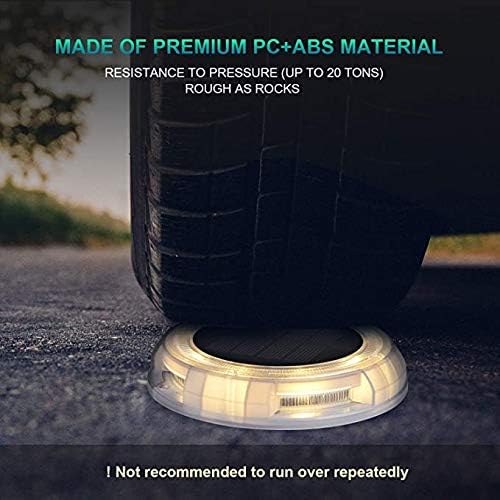Solar Ground Lights Waterproof Solar Disk LED Yard Lights Outdoor Garden Landscape Lighting for Yard Deck Lawn Patio Pathway Walkway (4PACK) (Four Single Color(R,G,W,WW), 4) - Image 3