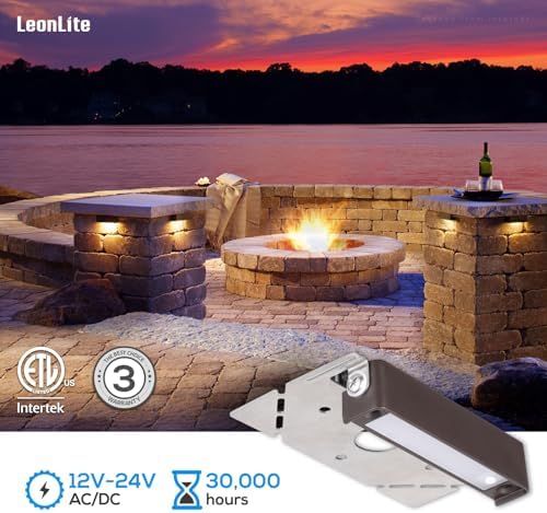 LEONLITE 8-Pack 4 Inch LED Hardscape Lighting, 1W/2W/3W, 2700K Soft White - Image 5