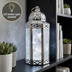Vela Lanterns Decorative Indoor LED Candle Holder, White Gold, M, 6-Pack - Image 2