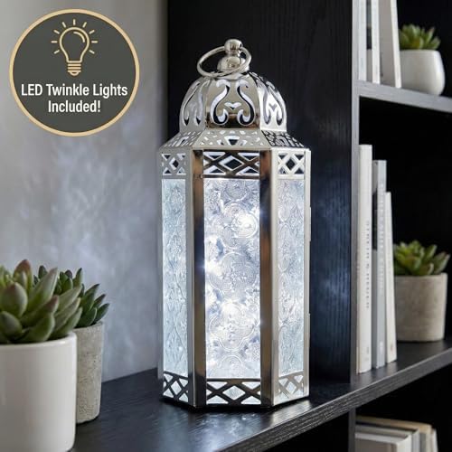 Vela Lanterns Decorative Indoor LED Candle Holder, White Gold, M, 6-Pack - Image 2