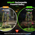 Solar Garden Lights, 2Pack Swaying Butterfly Tree Light Outdoor - Image 3
