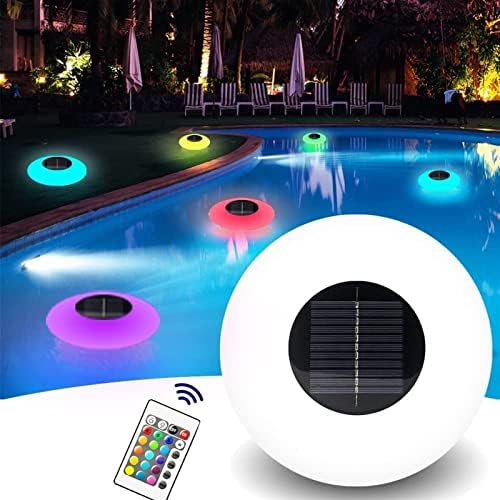 Solar Light Floating Pool Waterproof Outdoor Solar Garden Lights Remote Control Led Lights for Swimming Pools Party Decoration(Four Leaf Clover) - Image 3