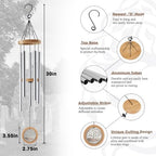 Personalized Memorial Wind Chimes Tree of Life Gift for Loss Ones - Image 3