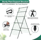 Cucumber Trellis A Frame Garden Trellis 31 x 26 x 75 in - Image 5